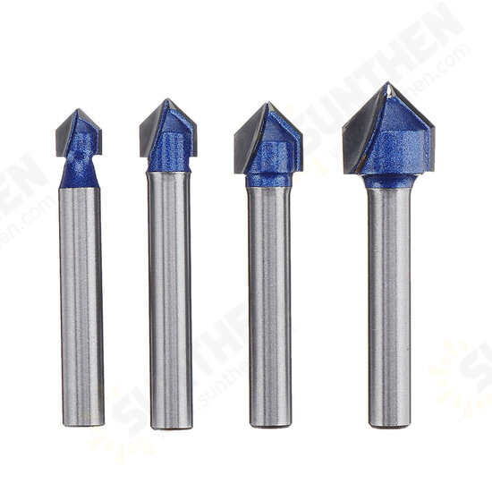6mm Shank 90 Degree V Type Groove Flush Trim Router Bit Chuck Trimming Engraving Milling Cutter 6mm Shank 90 Degree V Type Groove Flush Trim Router Bit Chuck Trimming Engraving Milling Cutter