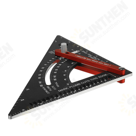 7 Inch Adjustable Extendable Multifunctional Triangle Ruler Carpenter Square with Base Precision Ruler Measurement Woodworking Tools 7 Inch Adjustable Extendable Multifunctional Triangle Ruler Carpenter Square with Base Precision Ruler Measurement Woodworking Tools