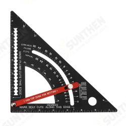 7 Inch Adjustable Extendable Multifunctional Triangle Ruler Carpenter Square with Base Precision Ruler Measurement Woodworking Tools 7 Inch Adjustable Extendable Multifunctional Triangle Ruler Carpenter Square with Base Precision Ruler Measurement Woodworking Tools