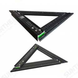 7 Inch Aluminum Alloy Triangle Ruler Angle Protractor Miter Speed 90° Square Measuring Ruler Metric Imperial For Woodworking Tool 7 Inch Aluminum Alloy Triangle Ruler Angle Protractor Miter Speed 90° Square Measuring Ruler Metric Imperial For Woodworking Tool