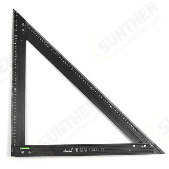 7 Inch Aluminum Alloy Triangle Ruler Angle Protractor Miter Speed 90° Square Measuring Ruler Metric Imperial For Woodworking Tool 7 Inch Aluminum Alloy Triangle Ruler Angle Protractor Miter Speed 90° Square Measuring Ruler Metric Imperial For Woodworking Tool