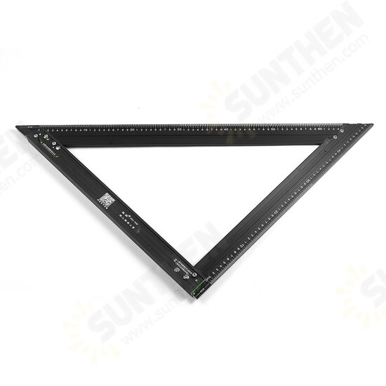 7 Inch Aluminum Alloy Triangle Ruler Angle Protractor Miter Speed 90° Square Measuring Ruler Metric Imperial For Woodworking Tool 7 Inch Aluminum Alloy Triangle Ruler Angle Protractor Miter Speed 90° Square Measuring Ruler Metric Imperial For Woodworking Tool