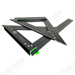 7 Inch Aluminum Alloy Triangle Ruler Angle Protractor Miter Speed 90° Square Measuring Ruler Metric Imperial For Woodworking Tool 7 Inch Aluminum Alloy Triangle Ruler Angle Protractor Miter Speed 90° Square Measuring Ruler Metric Imperial For Woodworking Tool