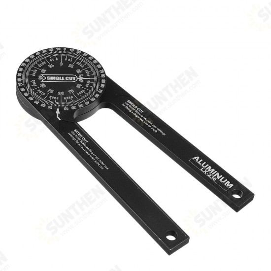 7-Inch Aluminum Protractor Angle Finder Miter Saw Protractor Featuring Precision Laser-Inside & Outside Miter for Carpenters, Plumbers and All 7-Inch Aluminum Protractor Angle Finder Miter Saw Protractor Featuring Precision Laser-Inside & Outside Miter for Carpenters, Plumbers and All