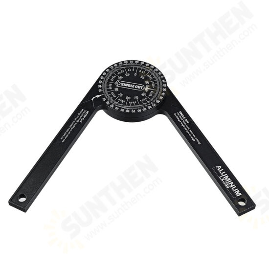 7-Inch Aluminum Protractor Angle Finder Miter Saw Protractor Featuring Precision Laser-Inside & Outside Miter for Carpenters, Plumbers and All 7-Inch Aluminum Protractor Angle Finder Miter Saw Protractor Featuring Precision Laser-Inside & Outside Miter for Carpenters, Plumbers and All