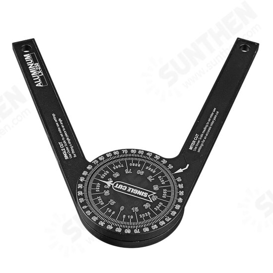 7-Inch Aluminum Protractor Angle Finder Miter Saw Protractor Featuring Precision Laser-Inside & Outside Miter for Carpenters, Plumbers and All 7-Inch Aluminum Protractor Angle Finder Miter Saw Protractor Featuring Precision Laser-Inside & Outside Miter for Carpenters, Plumbers and All