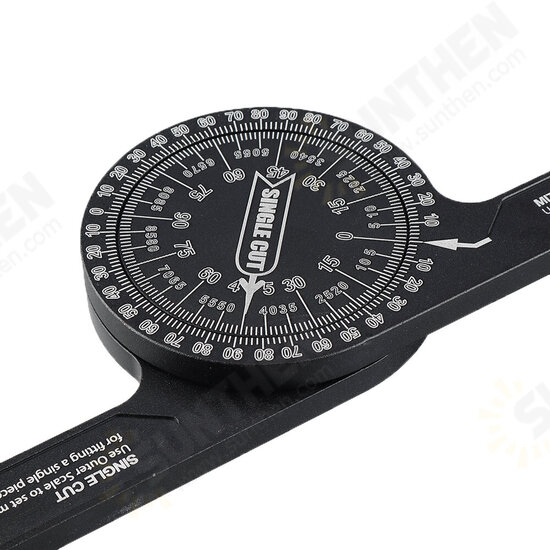 7-Inch Aluminum Protractor Angle Finder Miter Saw Protractor Featuring Precision Laser-Inside & Outside Miter for Carpenters, Plumbers and All 7-Inch Aluminum Protractor Angle Finder Miter Saw Protractor Featuring Precision Laser-Inside & Outside Miter for Carpenters, Plumbers and All