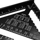 7 inch/12 inch Triangle Rule Protractor Aluminum Alloy for Woodworking Square Layout Gauge Measuring Tool Measuring Ruler 7 inch/12 inch Triangle Rule Protractor Aluminum Alloy for Woodworking Square Layout Gauge Measuring Tool Measuring Ruler