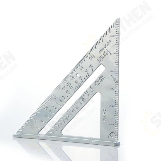 7 inch/12 inch Triangle Rule Protractor Aluminum Alloy for Woodworking Square Layout Gauge Measuring Tool Measuring Ruler 7 inch/12 inch Triangle Rule Protractor Aluminum Alloy for Woodworking Square Layout Gauge Measuring Tool Measuring Ruler