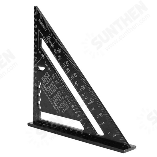 7 inch/12 inch Triangle Rule Protractor Aluminum Alloy for Woodworking Square Layout Gauge Measuring Tool Measuring Ruler 7 inch/12 inch Triangle Rule Protractor Aluminum Alloy for Woodworking Square Layout Gauge Measuring Tool Measuring Ruler