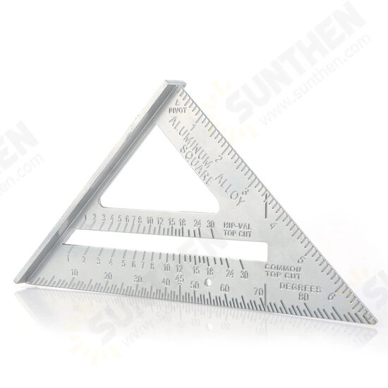 7 inch/12 inch Triangle Rule Protractor Aluminum Alloy for Woodworking Square Layout Gauge Measuring Tool Measuring Ruler 7 inch/12 inch Triangle Rule Protractor Aluminum Alloy for Woodworking Square Layout Gauge Measuring Tool Measuring Ruler