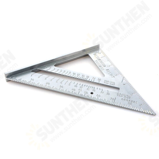 7 inch/12 inch Triangle Rule Protractor Aluminum Alloy for Woodworking Square Layout Gauge Measuring Tool Measuring Ruler 7 inch/12 inch Triangle Rule Protractor Aluminum Alloy for Woodworking Square Layout Gauge Measuring Tool Measuring Ruler
