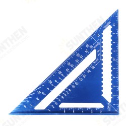 7/12inch Triangular Measuring Ruler Aluminum Alloy Triangle Angle Protractor 7/12inch Triangular Measuring Ruler Aluminum Alloy Triangle Angle Protractor