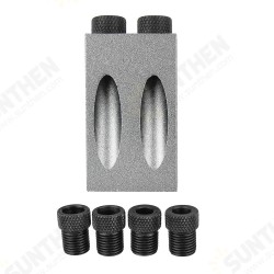 7/14/34Pcs Oblique Hole Locator Pocket Hole Jig Kit 15 Degree Angle Drill Bits