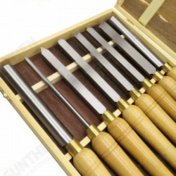 8PCS High Speed Steel Lathe Chisel Wood Turning Tool For Woodworking Tools 8PCS High Speed Steel Lathe Chisel Wood Turning Tool For Woodworking Tools