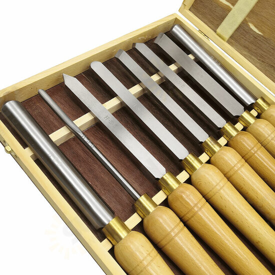 8PCS High Speed Steel Lathe Chisel Wood Turning Tool For Woodworking Tools