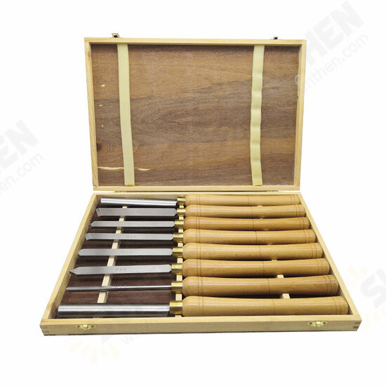 8PCS High Speed Steel Lathe Chisel Wood Turning Tool For Woodworking Tools