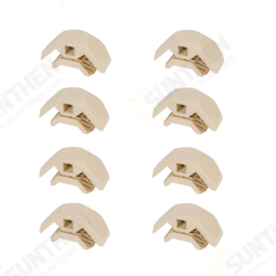 8PCS Wood Clamp Panel Connectors Right Angle Clip Set for Creative DIY Furniture Closet Table Storage Shelf Hard Plastic Material Fit for Wood Board