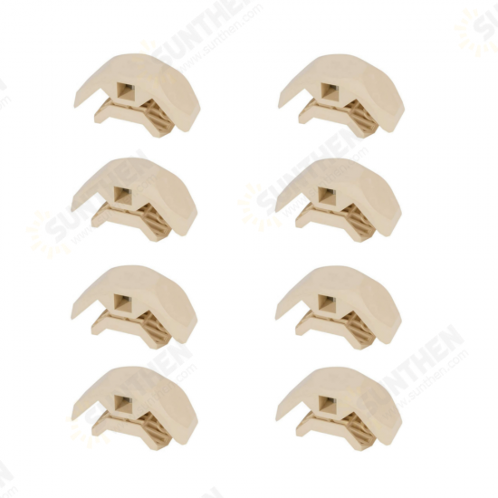 8PCS Wood Clamp Panel Connectors Right Angle Clip Set for Creative DIY Furniture Closet Table Storage Shelf Hard Plastic Material Fit for Wood Board 8PCS Wood Clamp Panel Connectors Right Angle Clip Set for Creative DIY Furniture Closet Table Storage Shelf Hard Plastic Material Fit for Wood Board