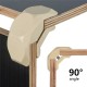 8PCS Wood Clamp Panel Connectors Right Angle Clip Set for Creative DIY Furniture Closet Table Storage Shelf Hard Plastic Material Fit for Wood Board 8PCS Wood Clamp Panel Connectors Right Angle Clip Set for Creative DIY Furniture Closet Table Storage Shelf Hard Plastic Material Fit for Wood Board