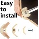 8PCS Wood Clamp Panel Connectors Right Angle Clip Set for Creative DIY Furniture Closet Table Storage Shelf Hard Plastic Material Fit for Wood Board 8PCS Wood Clamp Panel Connectors Right Angle Clip Set for Creative DIY Furniture Closet Table Storage Shelf Hard Plastic Material Fit for Wood Board