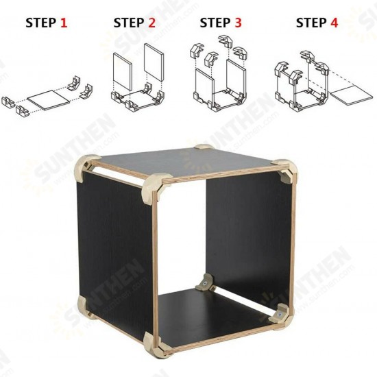 8PCS Wood Clamp Panel Connectors Right Angle Clip Set for Creative DIY Furniture Closet Table Storage Shelf Hard Plastic Material Fit for Wood Board 8PCS Wood Clamp Panel Connectors Right Angle Clip Set for Creative DIY Furniture Closet Table Storage Shelf Hard Plastic Material Fit for Wood Board
