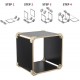 8PCS Wood Clamp Panel Connectors Right Angle Clip Set for Creative DIY Furniture Closet Table Storage Shelf Hard Plastic Material Fit for Wood Board 8PCS Wood Clamp Panel Connectors Right Angle Clip Set for Creative DIY Furniture Closet Table Storage Shelf Hard Plastic Material Fit for Wood Board