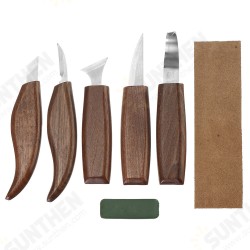 8Pcs Wood Carving Tools Set Hook Carving Blade Detail Wood Blade Whittling Blade Oblique Blade Trimming for Spoon Bowl Cup or General Chip Carving Kit