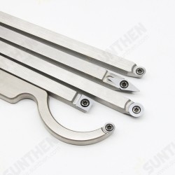 8Pcs Woodworking Turning Tools Set Woodworking Chisel Carbide Inserts Cutter Stainless Steel Bar Aluminum Handle Combination Extension 8Pcs Woodworking Turning Tools Set Woodworking Chisel Carbide Inserts Cutter Stainless Steel Bar Aluminum Handle Combination Extension