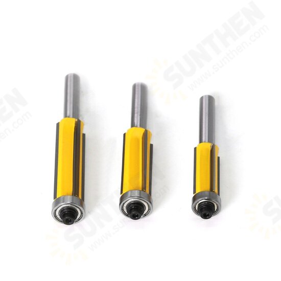 8mm Flush Trim bit Z4 Pattern Router Bit Top & Bottom Bearing Bits Milling Cutter For Wood Woodworking Cutters 8mm Flush Trim bit Z4 Pattern Router Bit Top & Bottom Bearing Bits Milling Cutter For Wood Woodworking Cutters
