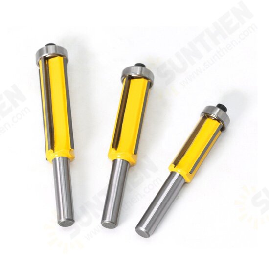 8mm Flush Trim bit Z4 Pattern Router Bit Top & Bottom Bearing Bits Milling Cutter For Wood Woodworking Cutters 8mm Flush Trim bit Z4 Pattern Router Bit Top & Bottom Bearing Bits Milling Cutter For Wood Woodworking Cutters