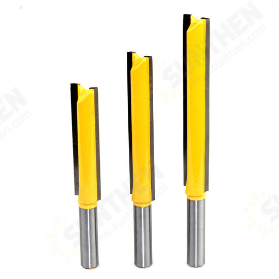 8mm Shank 50/63/76mm Long Straight Router Bit 1/2inch Milling Cutting Diameter Edge Woodworking Trimming Cutter Knife 8mm Shank 50/63/76mm Long Straight Router Bit 1/2inch Milling Cutting Diameter Edge Woodworking Trimming Cutter Knife