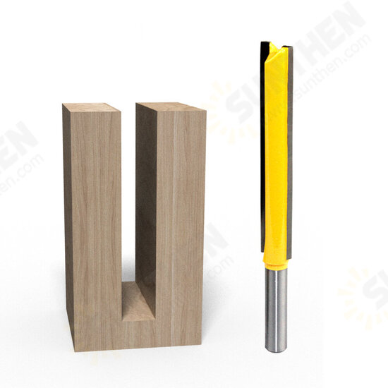 8mm Shank 50/63/76mm Long Straight Router Bit 1/2inch Milling Cutting Diameter Edge Woodworking Trimming Cutter Knife 8mm Shank 50/63/76mm Long Straight Router Bit 1/2inch Milling Cutting Diameter Edge Woodworking Trimming Cutter Knife