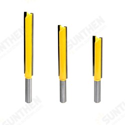 8mm Shank 50/63/76mm Long Straight Router Bit 1/2inch Milling Cutting Diameter Edge Woodworking Trimming Cutter Knife