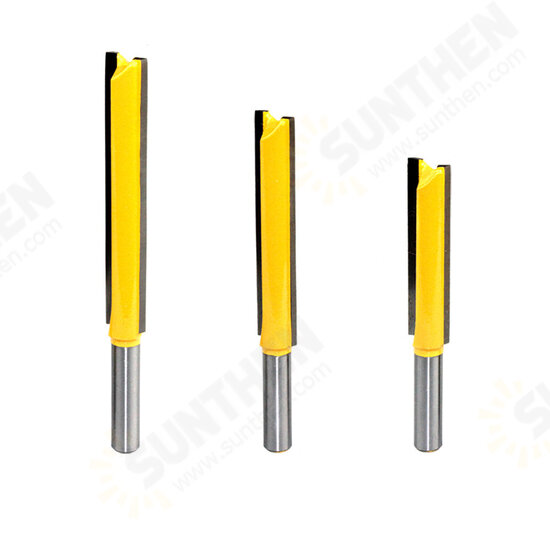 8mm Shank 50/63/76mm Long Straight Router Bit 1/2inch Milling Cutting Diameter Edge Woodworking Trimming Cutter Knife 8mm Shank 50/63/76mm Long Straight Router Bit 1/2inch Milling Cutting Diameter Edge Woodworking Trimming Cutter Knife