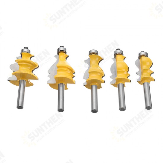 8mm Shank CNC Line Set Casing & Base Molding Router Bit Woodworking Cutter Milling Cutter For Woodworking Tools 8mm Shank CNC Line Set Casing & Base Molding Router Bit Woodworking Cutter Milling Cutter For Woodworking Tools