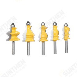 8mm Shank CNC Line Set Casing & Base Molding Router Bit Woodworking Cutter Milling Cutter For Woodworking Tools