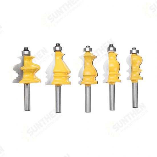 8mm Shank CNC Line Set Casing & Base Molding Router Bit Woodworking Cutter Milling Cutter For Woodworking Tools 8mm Shank CNC Line Set Casing & Base Molding Router Bit Woodworking Cutter Milling Cutter For Woodworking Tools