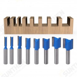 8mm Shank Straight Woodworking Router Bit Set Carpenter Milling Cutter 5/6/8/10/12/14/18/20mm Cutting Diameter 8mm Shank Straight Woodworking Router Bit Set Carpenter Milling Cutter 5/6/8/10/12/14/18/20mm Cutting Diameter
