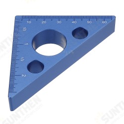 90 Degrees Aluminum Alloy Height Ruler Metric Inch Woodworking Triangular Ruler Measuring Ruler 90 Degrees Aluminum Alloy Height Ruler Metric Inch Woodworking Triangular Ruler Measuring Ruler