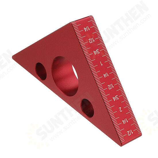90 Degrees Aluminum Alloy Height Ruler Metric Inch Woodworking Triangular Ruler Measuring Ruler 90 Degrees Aluminum Alloy Height Ruler Metric Inch Woodworking Triangular Ruler Measuring Ruler