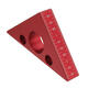 90 Degrees Aluminum Alloy Height Ruler Metric Inch Woodworking Triangular Ruler Measuring Ruler 90 Degrees Aluminum Alloy Height Ruler Metric Inch Woodworking Triangular Ruler Measuring Ruler