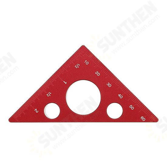 90 Degrees Aluminum Alloy Height Ruler Metric Inch Woodworking Triangular Ruler Measuring Ruler 90 Degrees Aluminum Alloy Height Ruler Metric Inch Woodworking Triangular Ruler Measuring Ruler