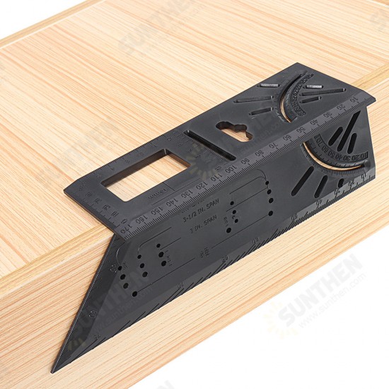ABS Plastic Woodworking 0-170mm T Ruler 45 90 Degree Angle Ruler Multifunctional Marking Protractor Gauge Measuring Tools ABS Plastic Woodworking 0-170mm T Ruler 45 90 Degree Angle Ruler Multifunctional Marking Protractor Gauge Measuring Tools