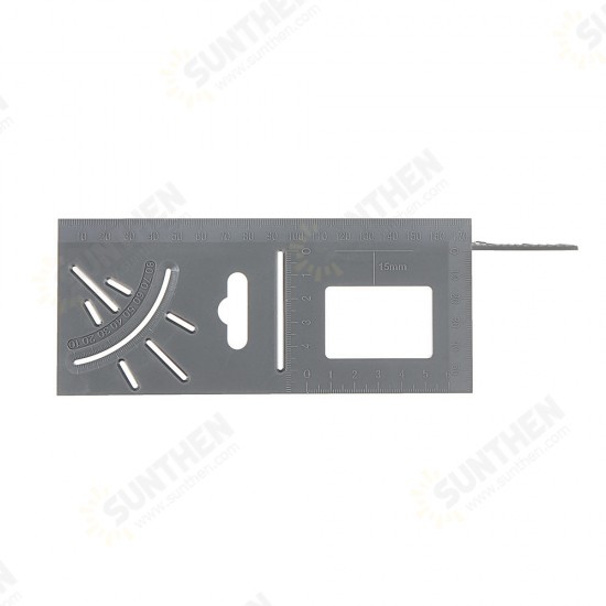 ABS Plastic Woodworking 0-170mm T Ruler 45 90 Degree Angle Ruler Multifunctional Marking Protractor Gauge Measuring Tools ABS Plastic Woodworking 0-170mm T Ruler 45 90 Degree Angle Ruler Multifunctional Marking Protractor Gauge Measuring Tools