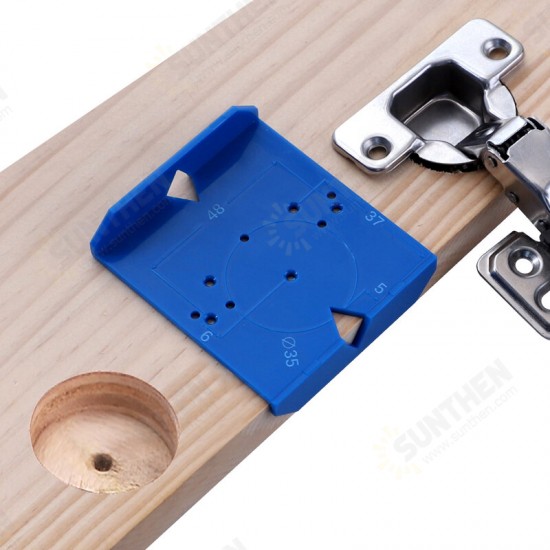 Abs Hinge Jig Drilling Guide Hing Installation Hole Door Cabinet Hinge Hole Locator Woodworking Accessories