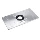 Aluminium Alloy Router Table Insert Plate with 4 Rings Screws for Woodworking Benches Aluminium Alloy Router Table Insert Plate with 4 Rings Screws for Woodworking Benches