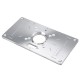 Aluminium Alloy Router Table Insert Plate with 4 Rings Screws for Woodworking Benches Aluminium Alloy Router Table Insert Plate with 4 Rings Screws for Woodworking Benches
