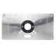 Aluminium Alloy Router Table Insert Plate with 4 Rings Screws for Woodworking Benches Aluminium Alloy Router Table Insert Plate with 4 Rings Screws for Woodworking Benches