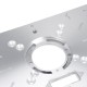 Aluminium Alloy Router Table Insert Plate with 4 Rings Screws for Woodworking Benches Aluminium Alloy Router Table Insert Plate with 4 Rings Screws for Woodworking Benches